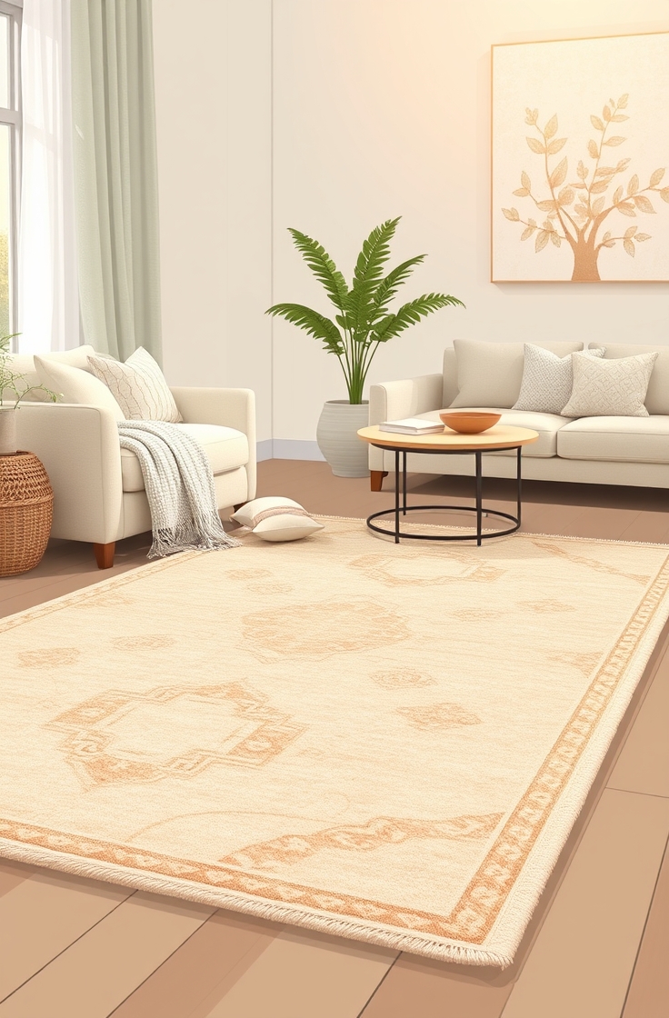 Add a Cozy Rug for easy room decor