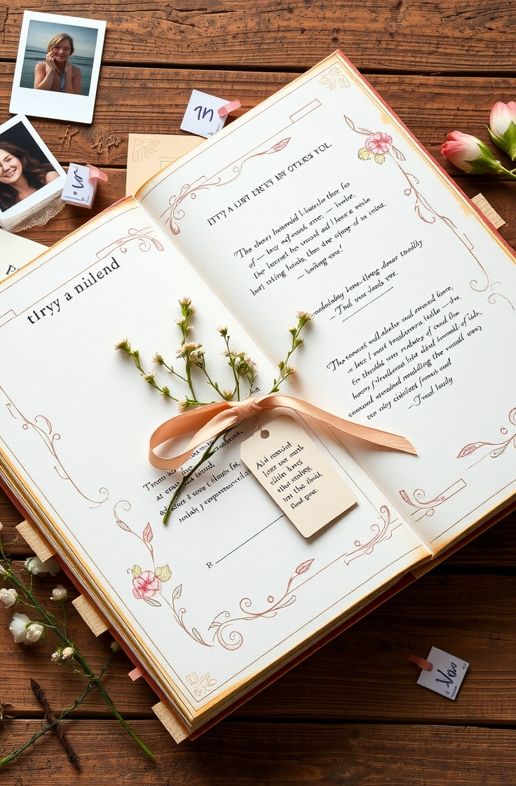 Memory Scrapbook gift for bff