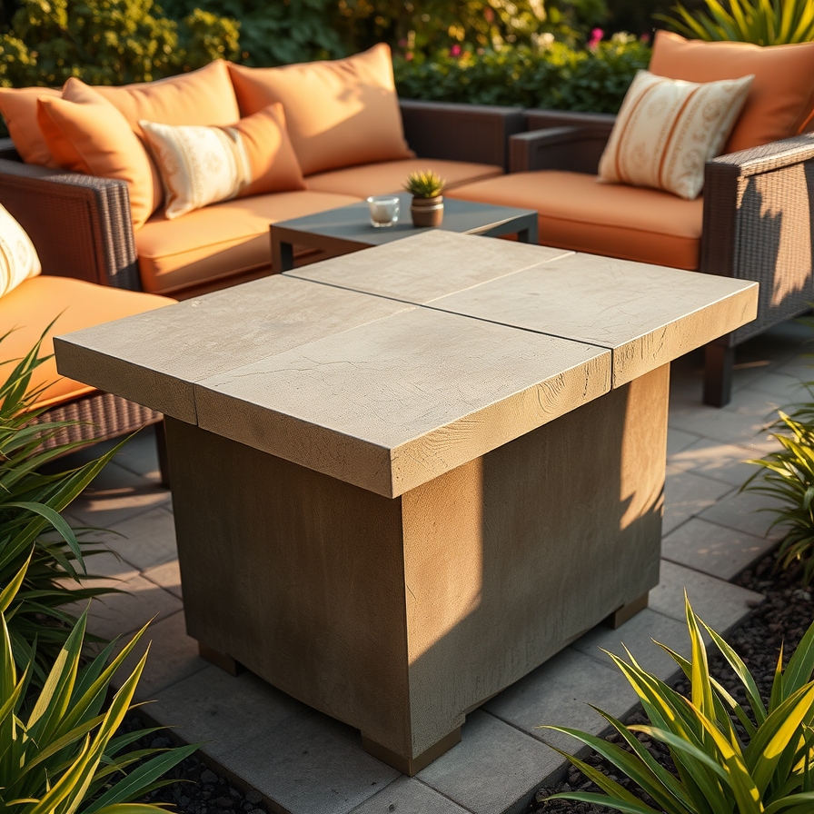 Concrete Paver Side Table