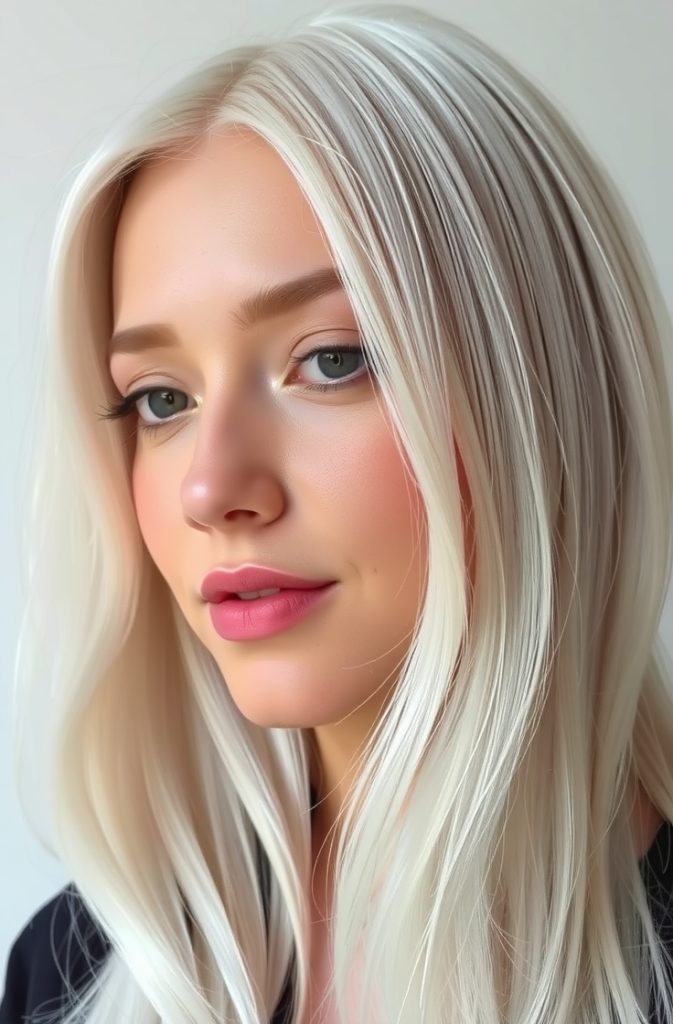 Icy White with Pearl Highlights