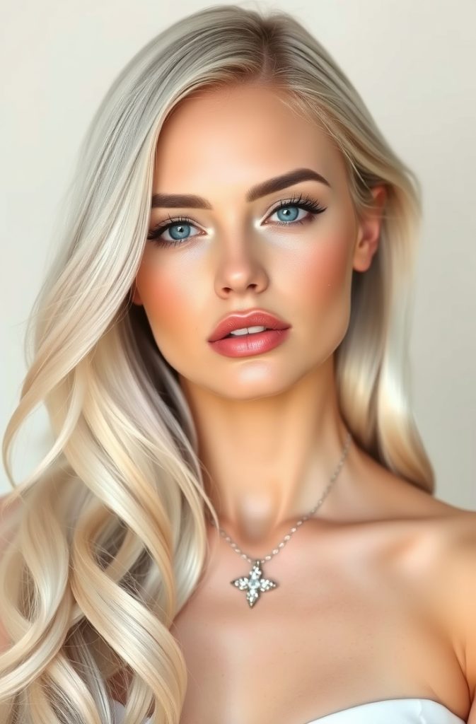 Platinum Blonde with Silver Tones