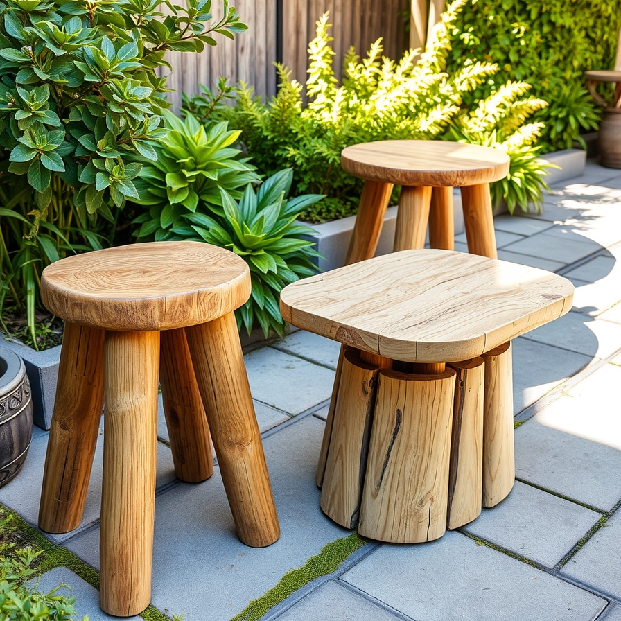 Simple Log Stools Tables