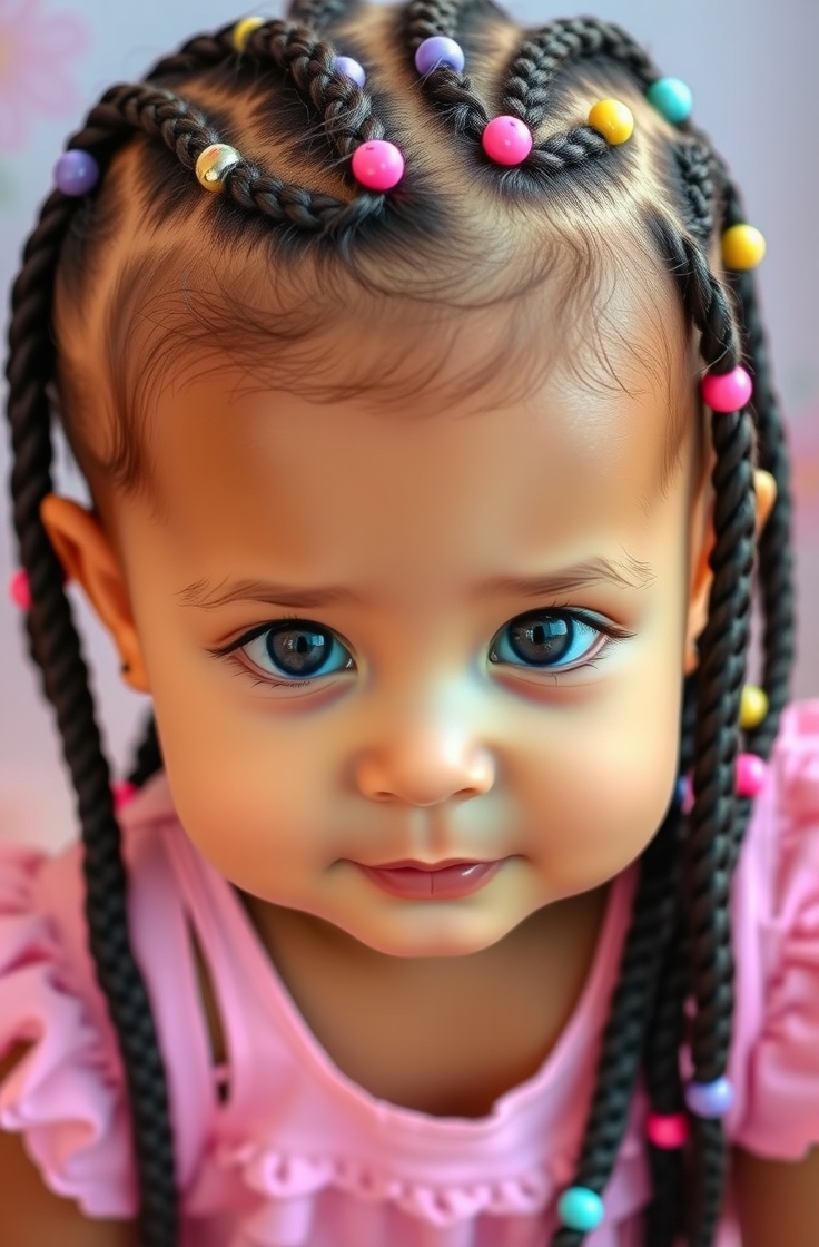 Tiny Braids with Beads