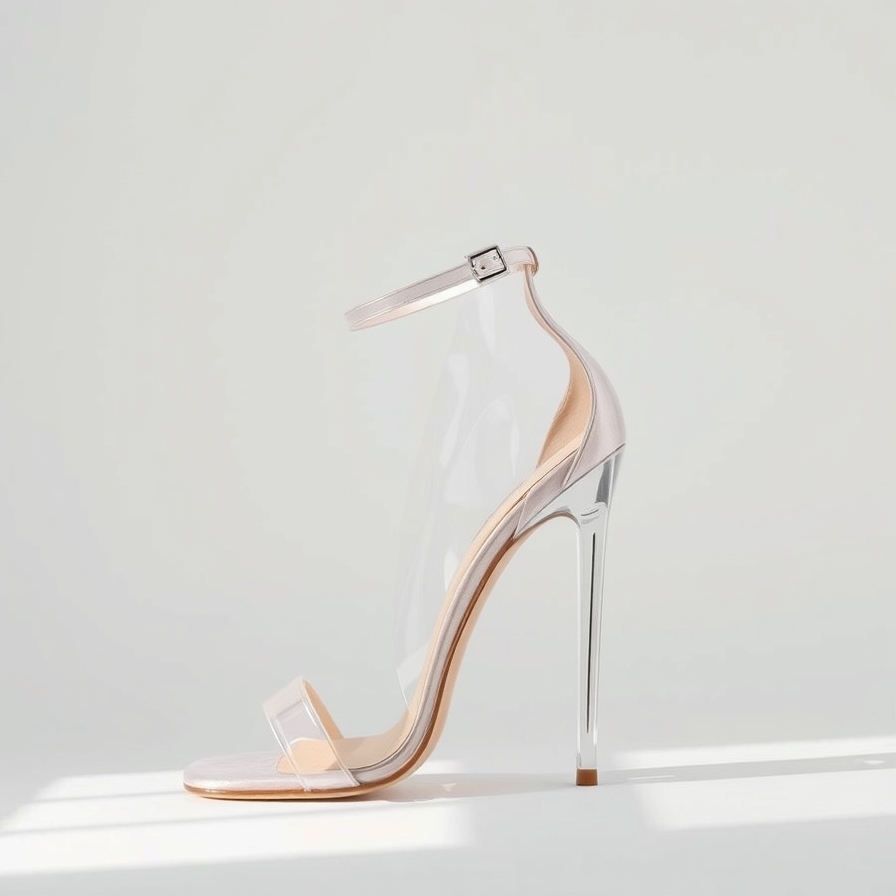 Clear or Transparent Shoe to wear with black dress