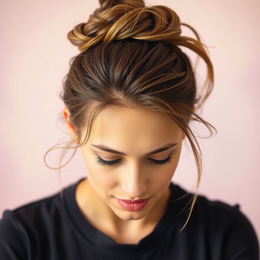 High Messy Bun