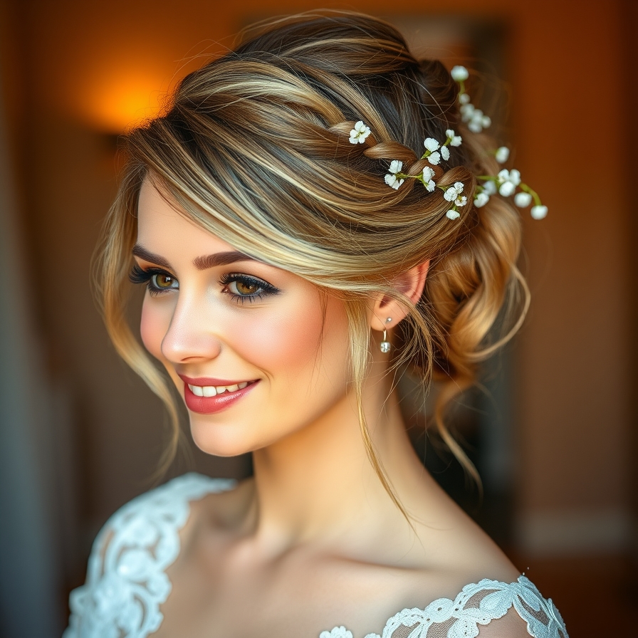 Wedding messy bun ideas