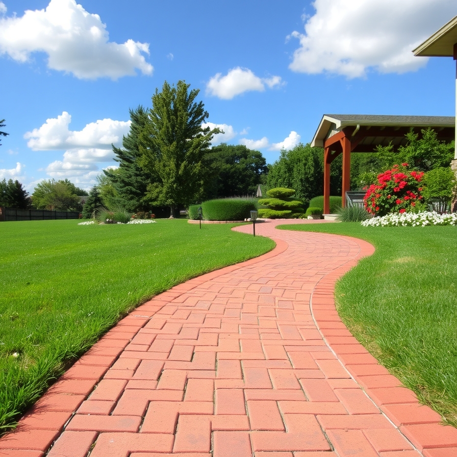 Charming Brick Walkway