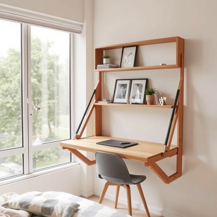 Creating a Fold-Down Wall-Mounted Desk