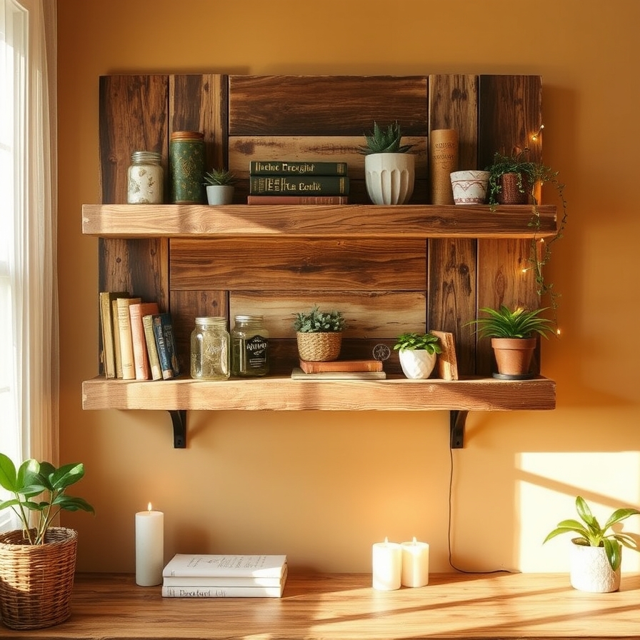 Creative & Repurposed DIY Shelf Ideas