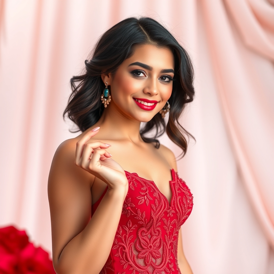 Matching Lipstick with a Red Prom Dress