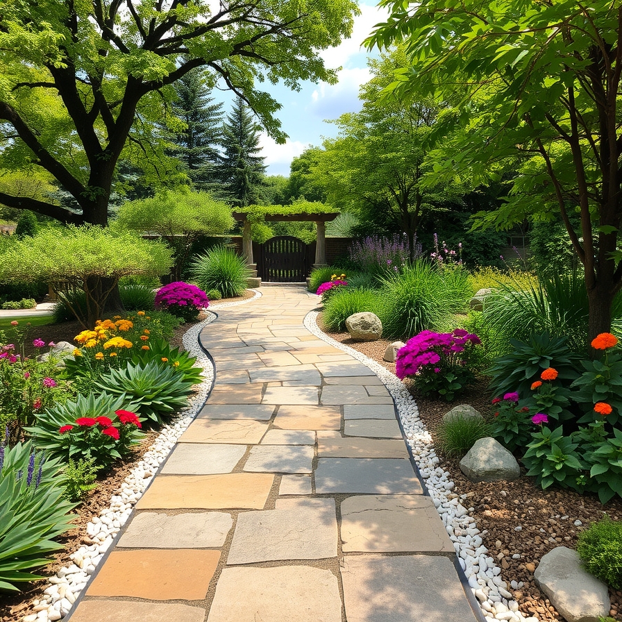 Natural Flagstone Walkway