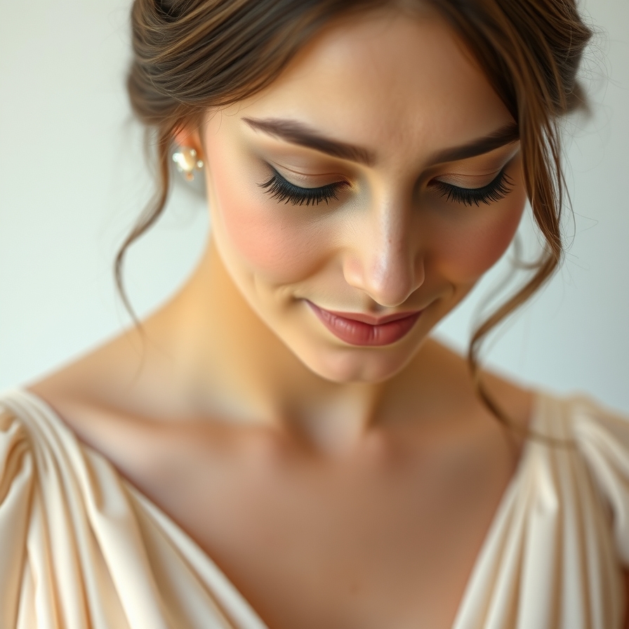 Neutral Prom Dress Lipstick Idea