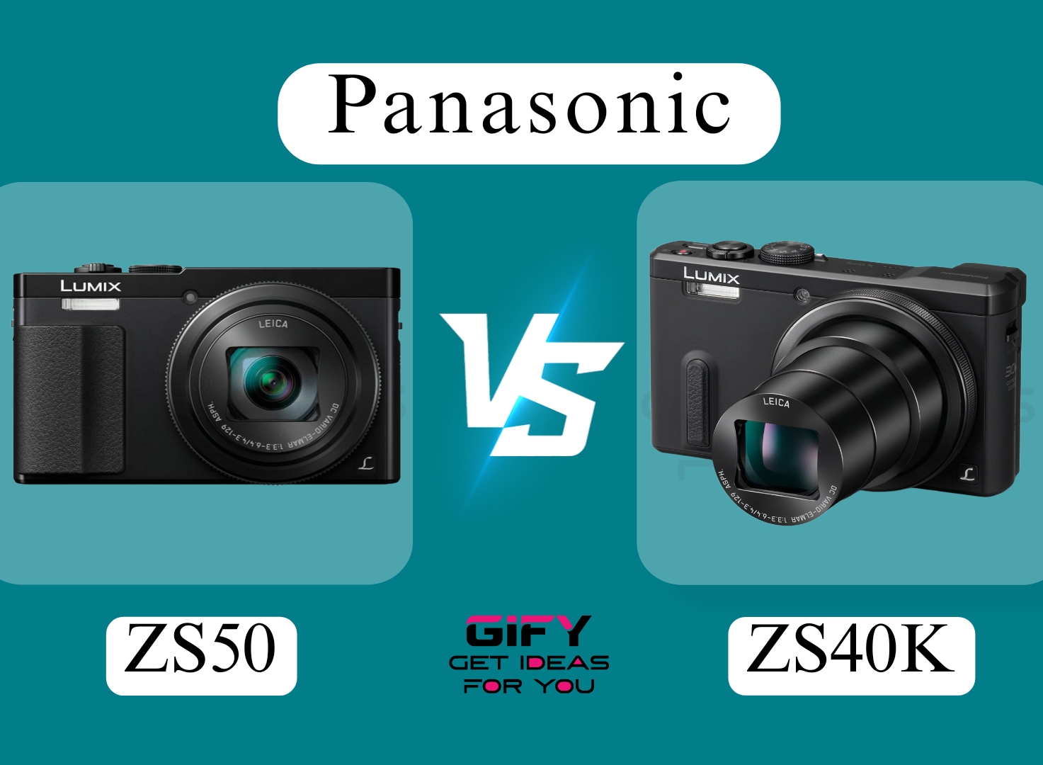 Panasonic Lumix ZS50 vs ZS40K