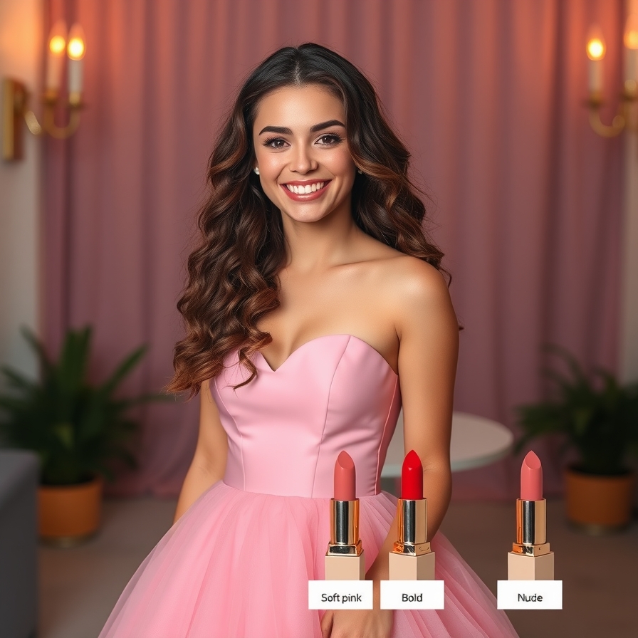 Pink Dress Lipstick Pairings