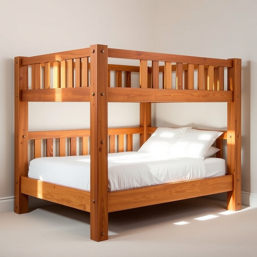 The Classic Studs-Up Wood Loft Bed