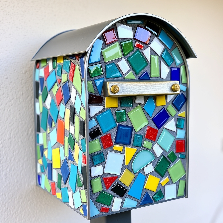 The Colorful Mosaic Tile Mailbox