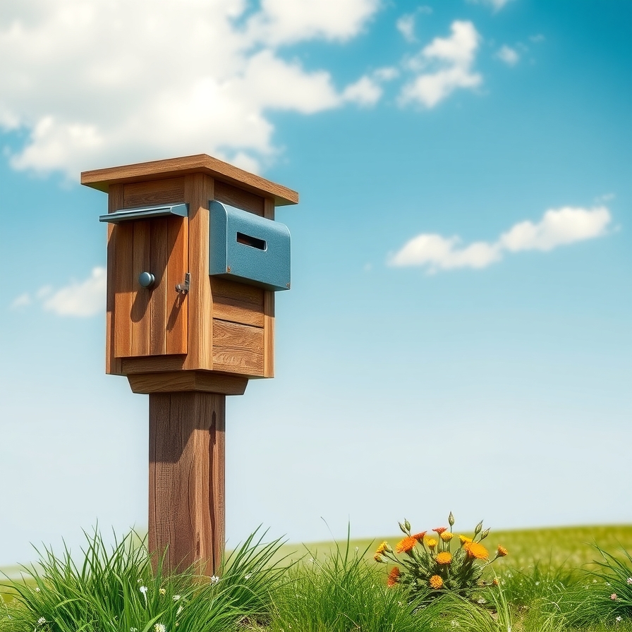 The Easy Pallet Wood Mailbox Post