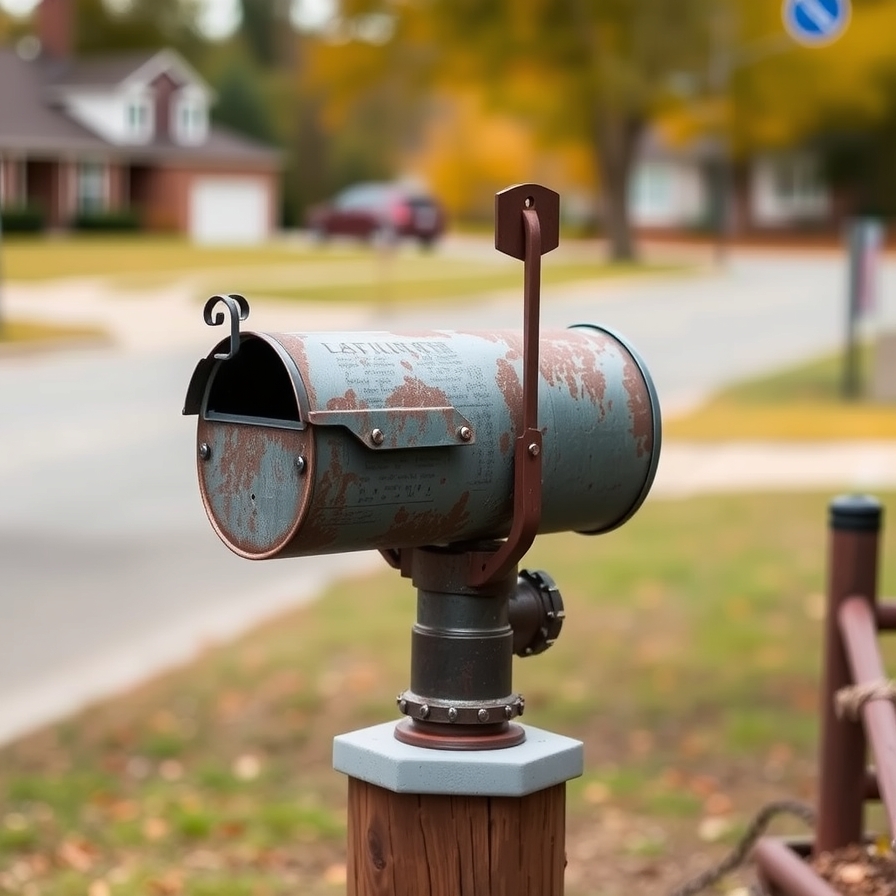 The Industrial Pipe Mailbox