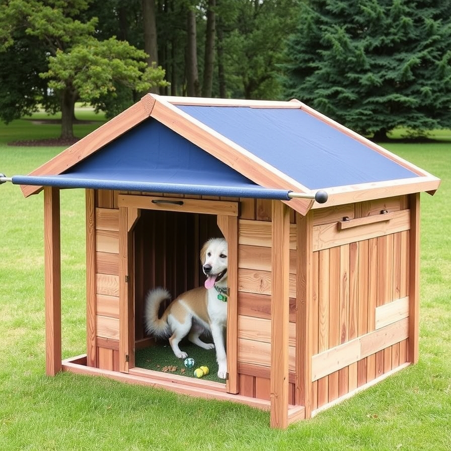 The Kennel with a Sunshade