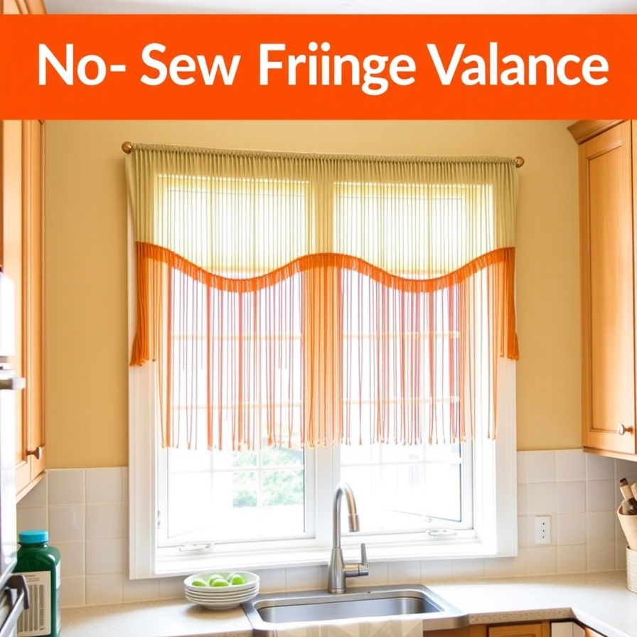 The No-Sew Fringe Valance