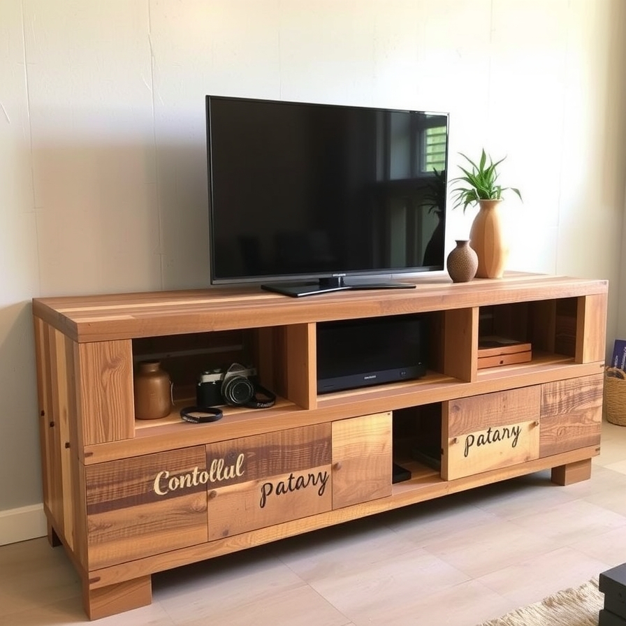 The Pallet Wood TV Stand