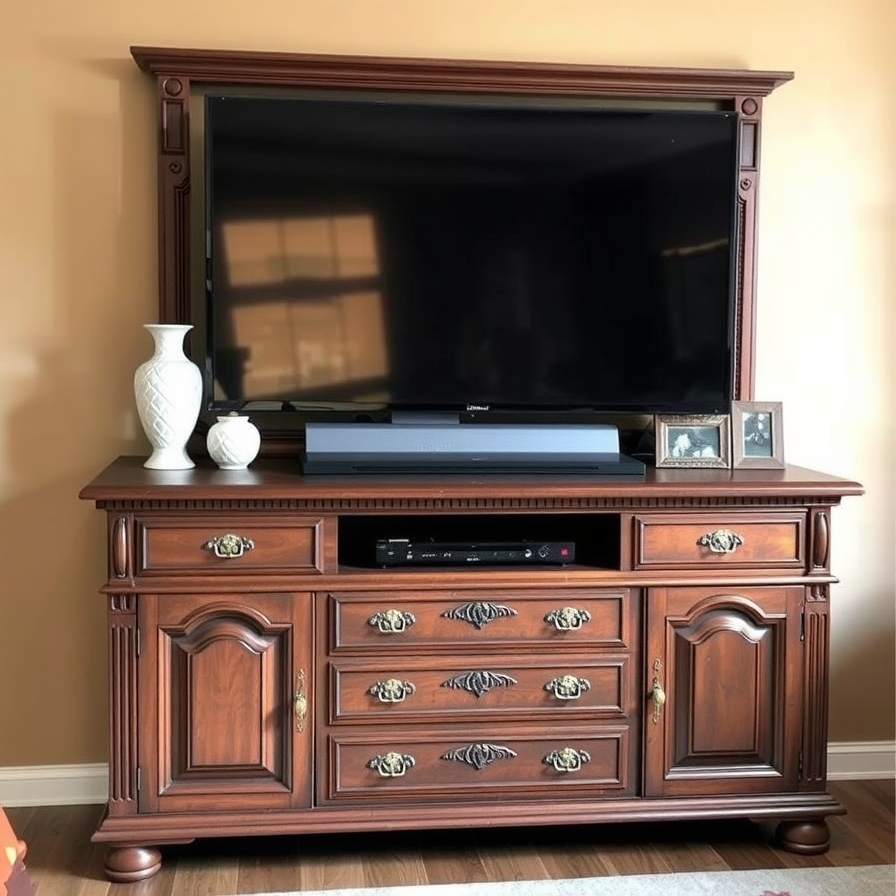 The Repurposed Dresser TV Stand