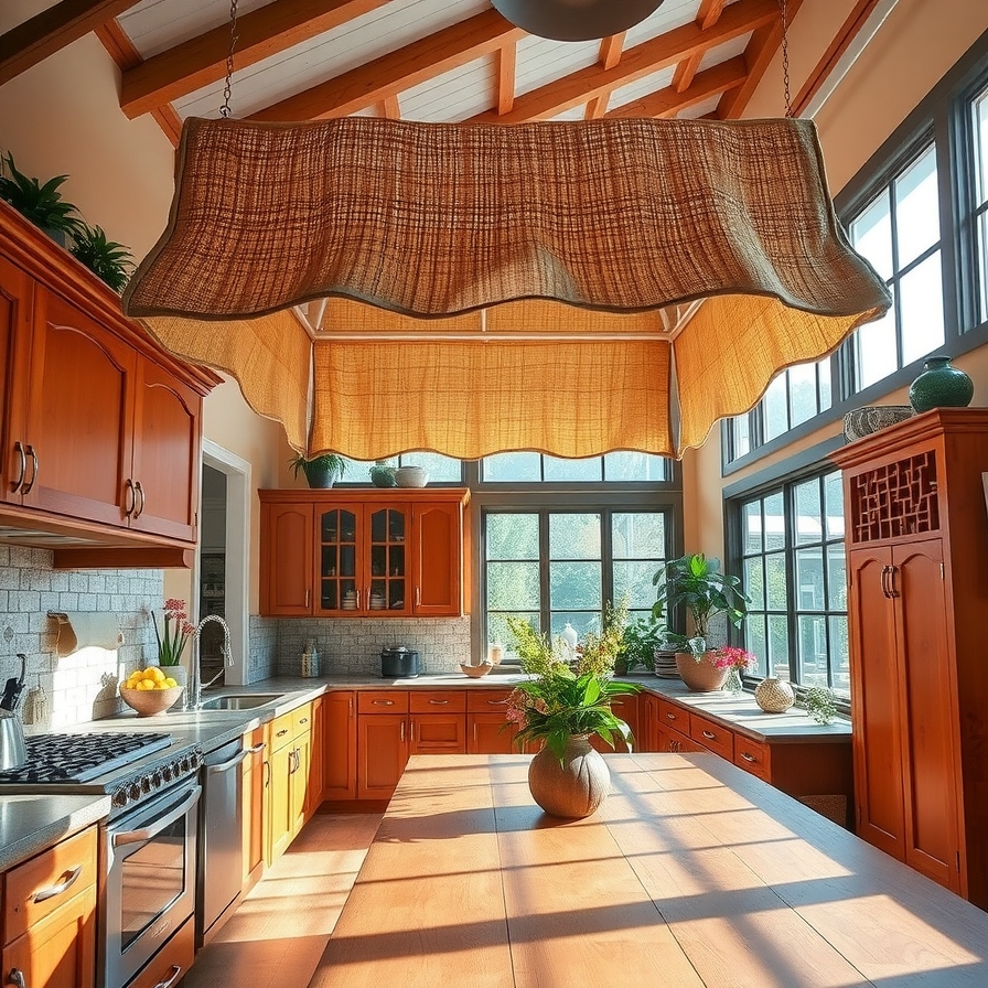The Rustic Burlap Awning