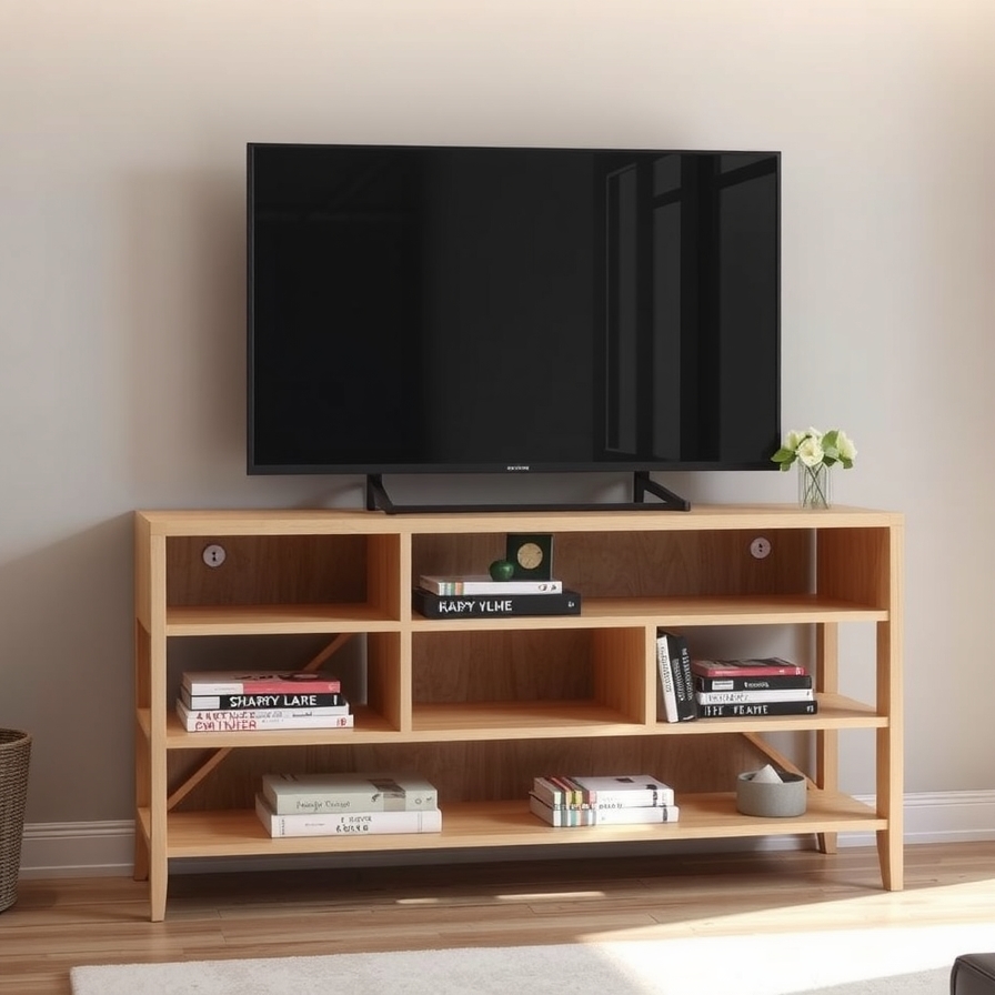 The Simple Bookshelf TV Stand