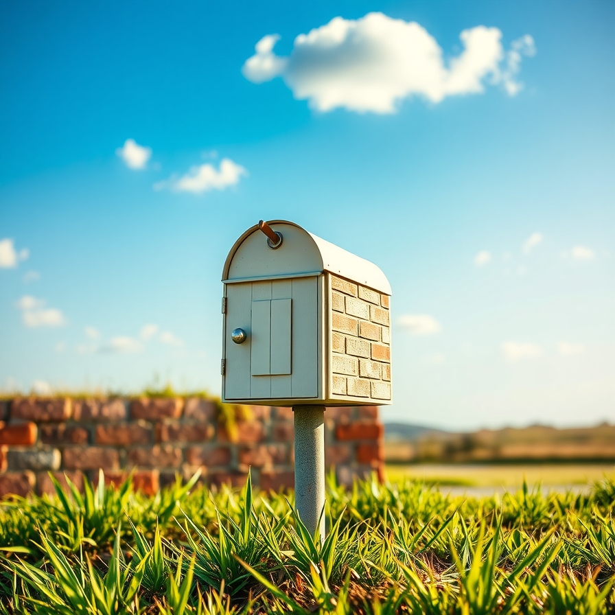 The Simple Painted Brick Mailbox