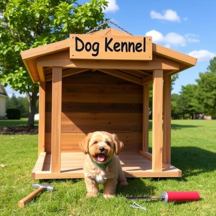 The Simple Wood Frame Kennel