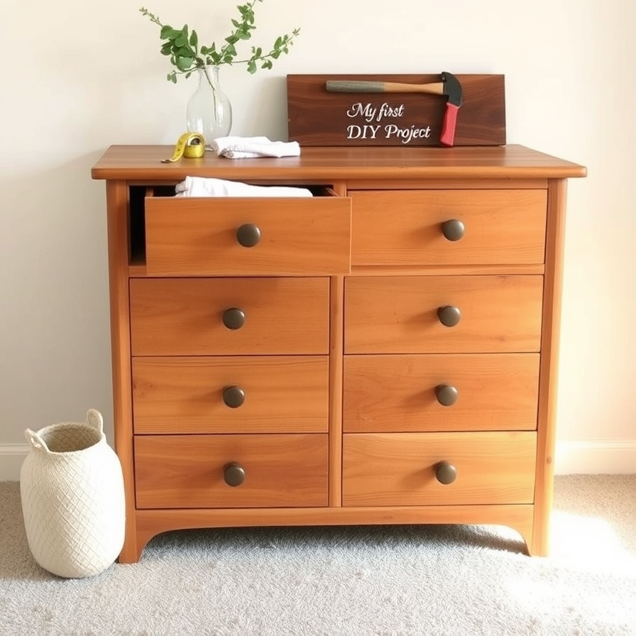 Your First DIY Wood Dresser