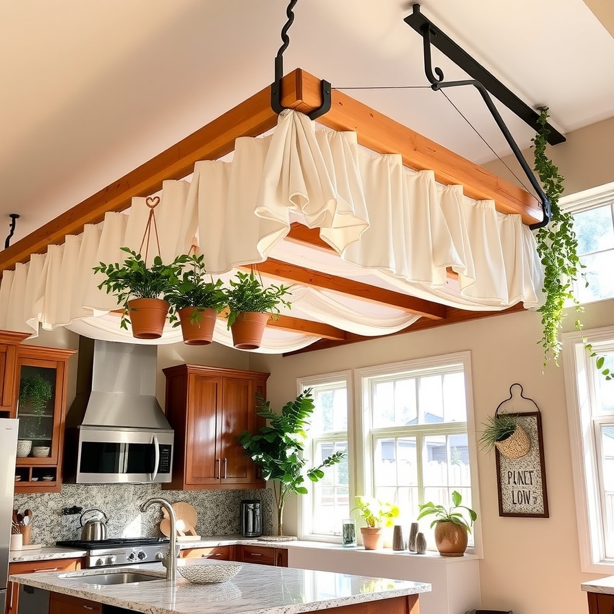 diy indoor kitchen awning ideas