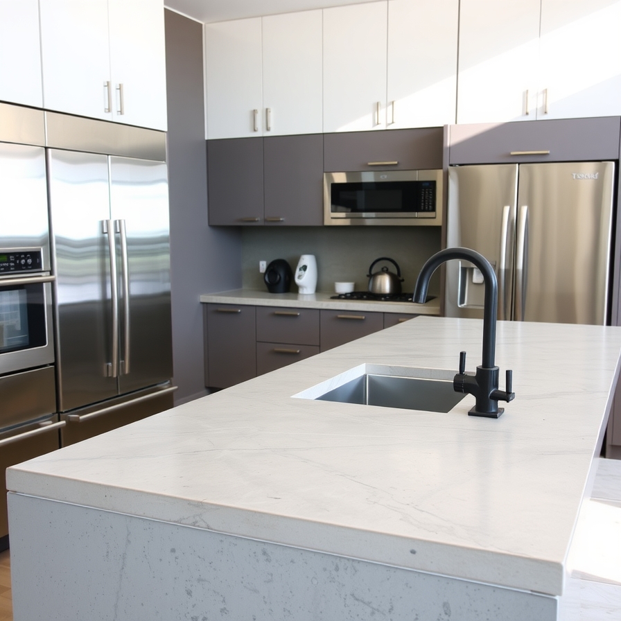Concrete Countertops Industrial and Modern