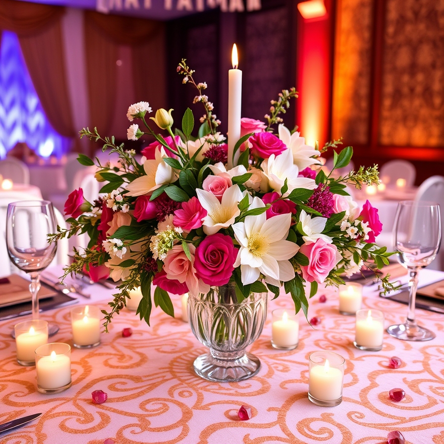 Creative centrepieces with natural elements