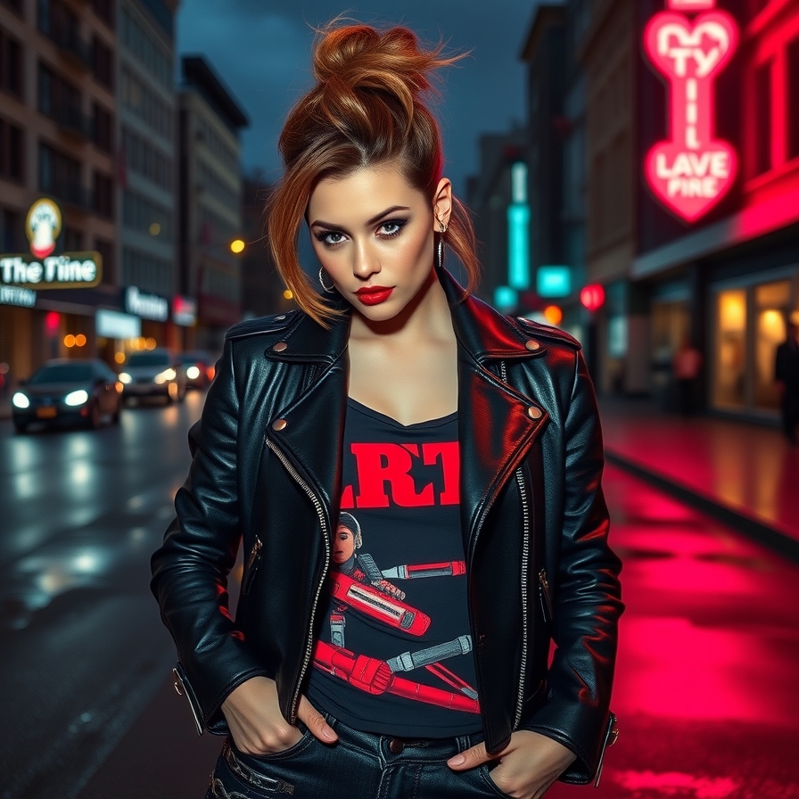 Edgy Leather Look for a Bold Personality