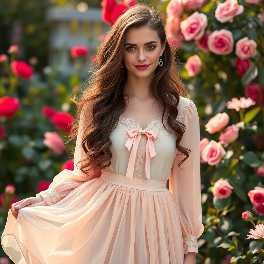 Flowy Skirt and Top for a Feminine Touch