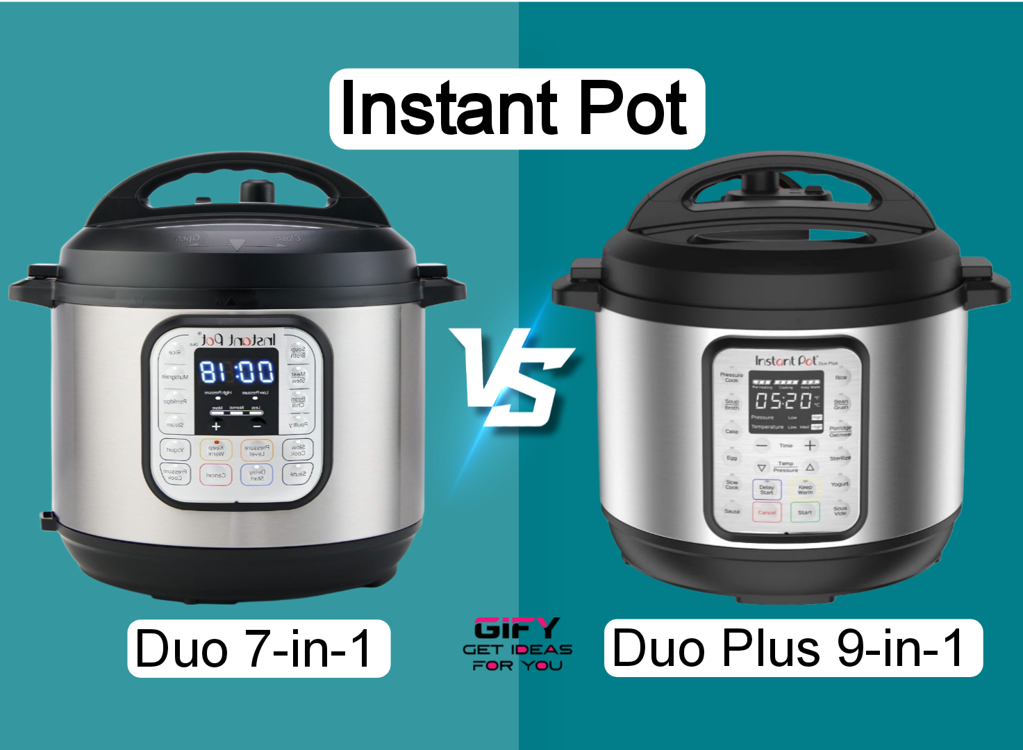 Instant Pot Duo vs Duo Plus