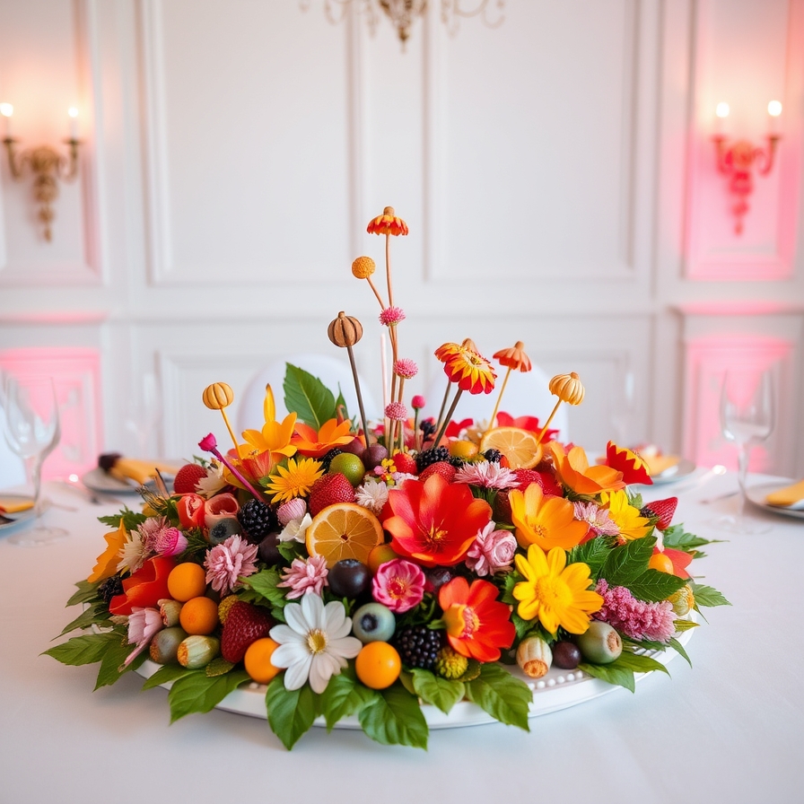 Interactive and edible decor element