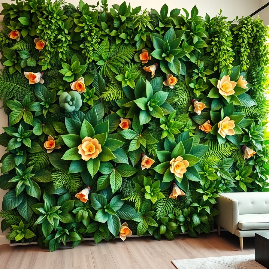 Oversized Plants and Green Walls
