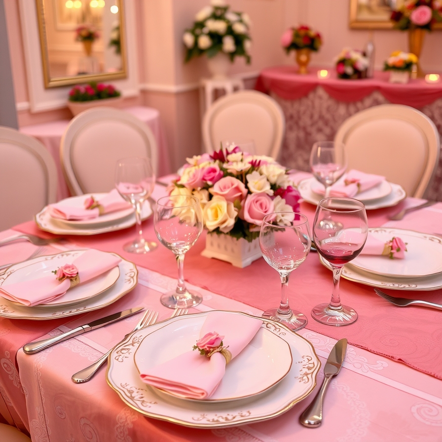 Themed place settings and small decor touches