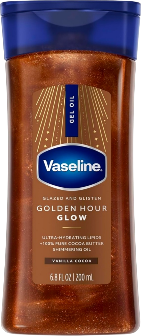 Vaseline Glazed and Glisten Golden Hour Body Gel Oil