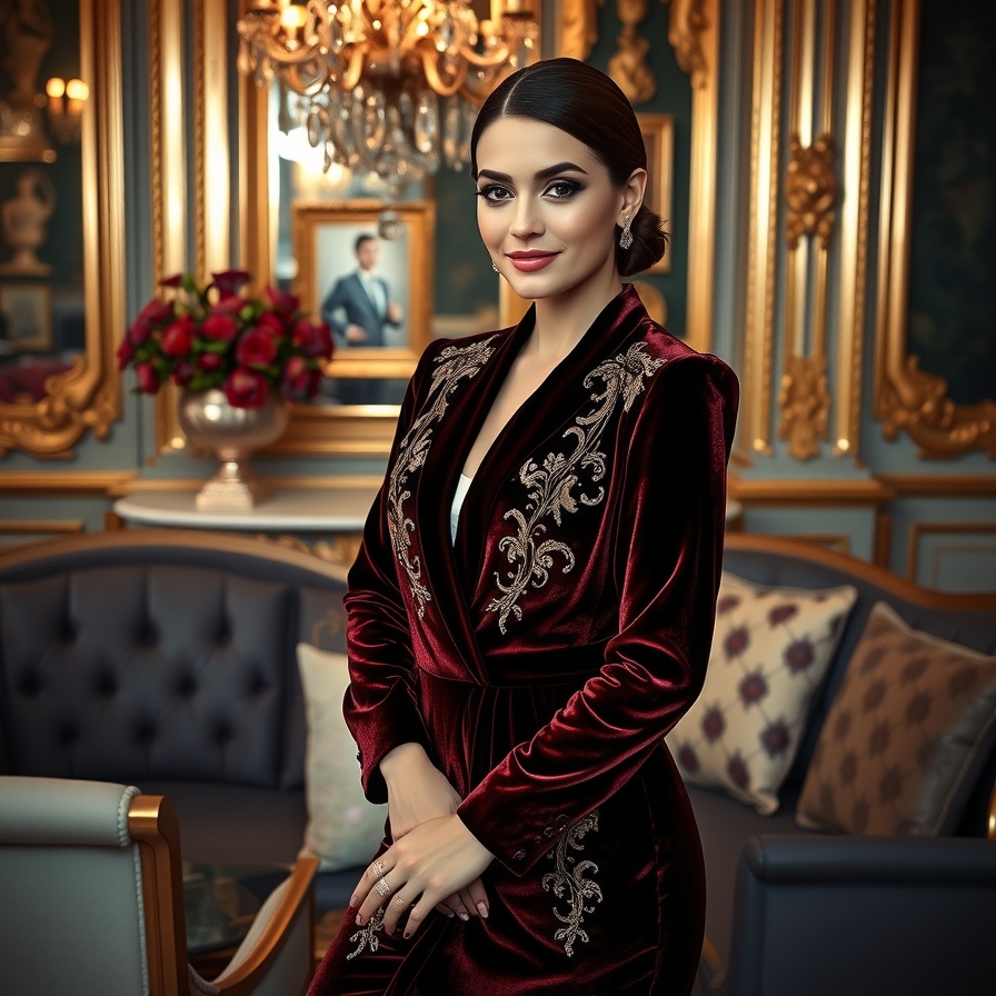Velvet Outfit for Classic Luxury