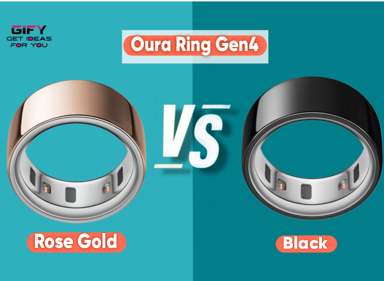 oura ring gen4 rose gold vs black